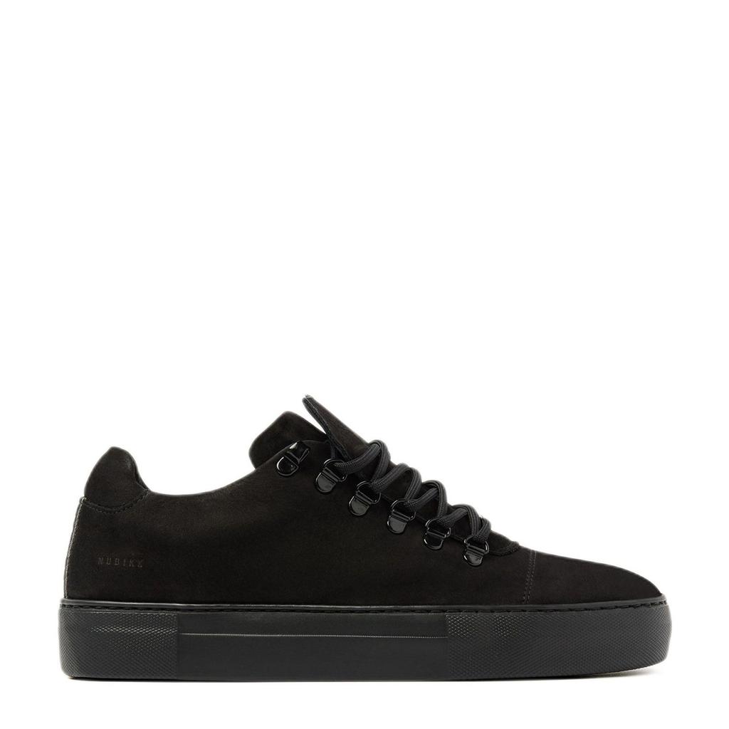 Zwarte heren Nubikk nubuck sneakers met veters