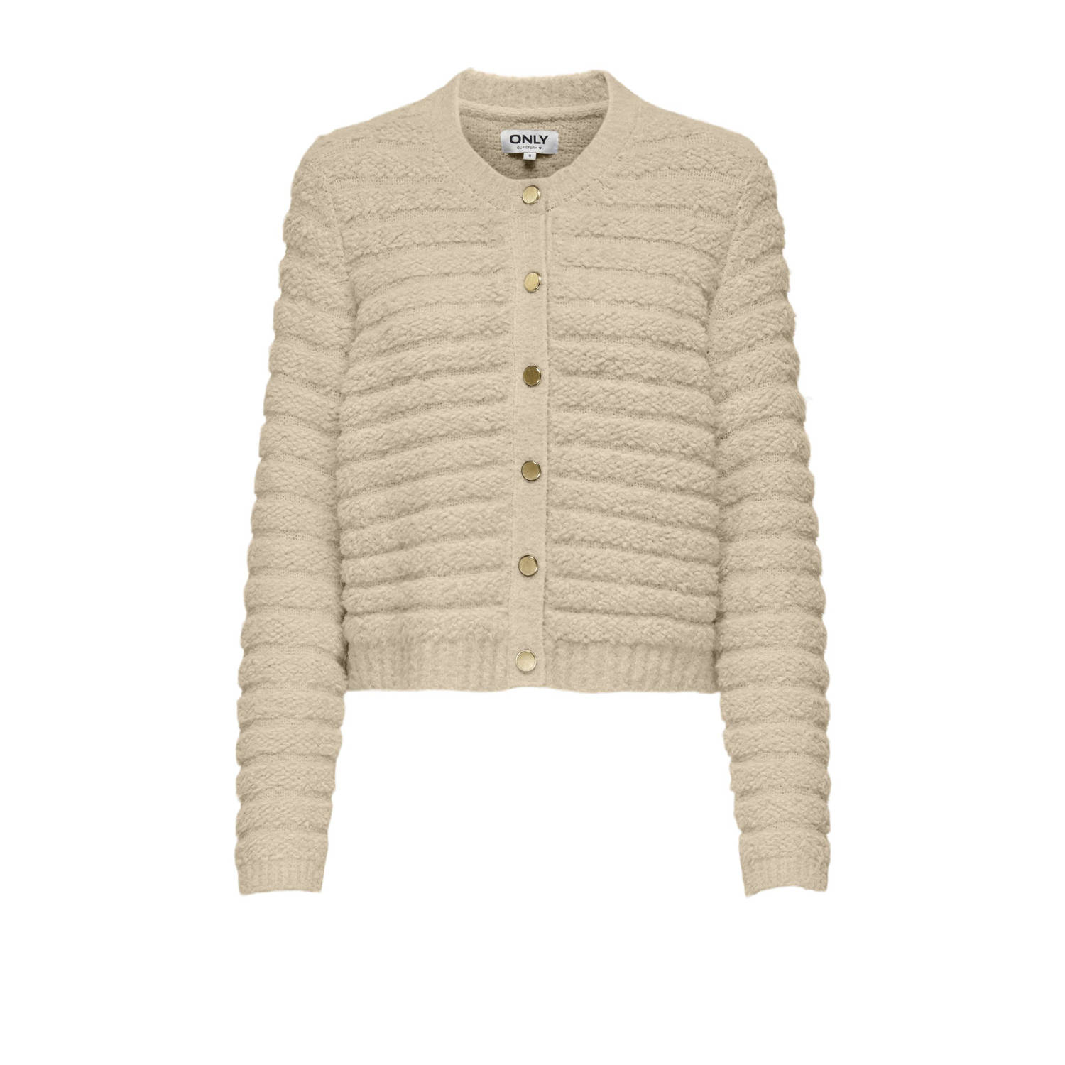 ONLY gebreid vest beige