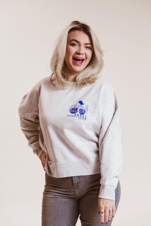 sweater lichtgrijs
