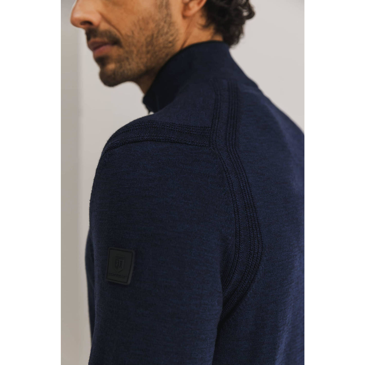 State of Art gebreide trui donkerblauw