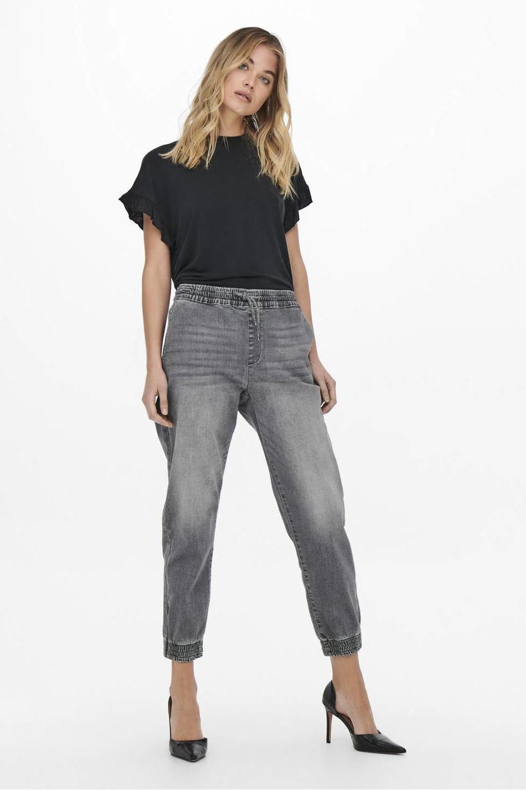 ONLY regular waist slim fit jeans grey denim