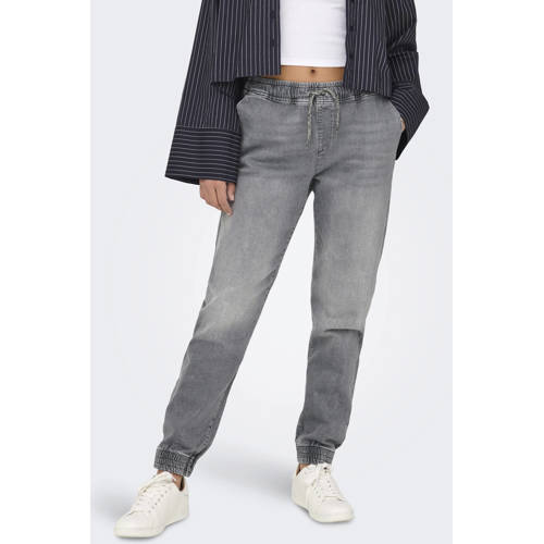 ONLY regular waist slim fit jeans grey denim afbeelding