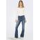 ONLY regular waist flared jeans medium blue denim