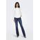 ONLY regular waist flared jeans dark blue denim