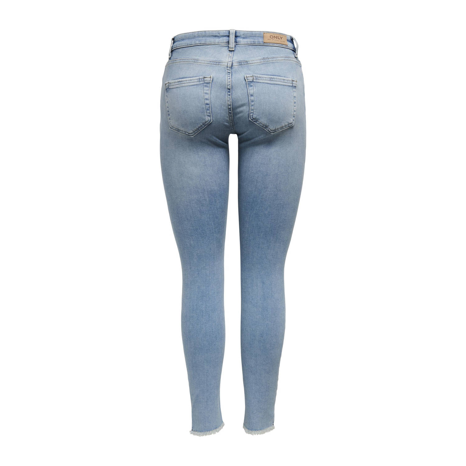 ONLY regular waist skinny jeans light blue denim