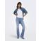 ONLY regular waist flared jeans medium blue denim