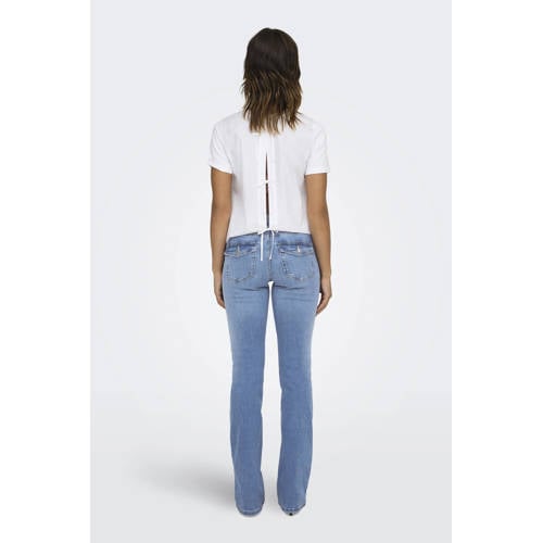 ONLY regular waist flared jeans medium blue denim afbeelding