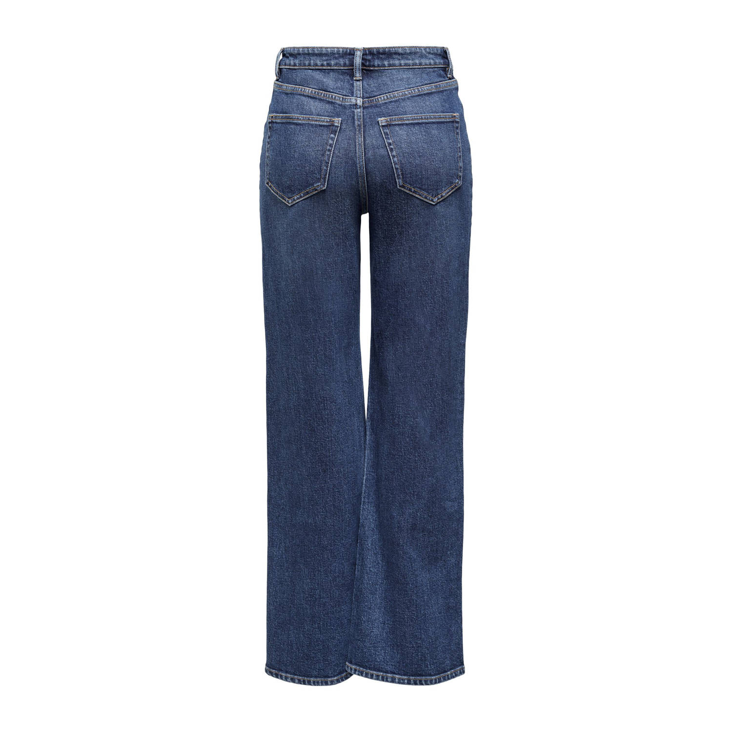 ONLY high waist wide leg jeans dark blue denim