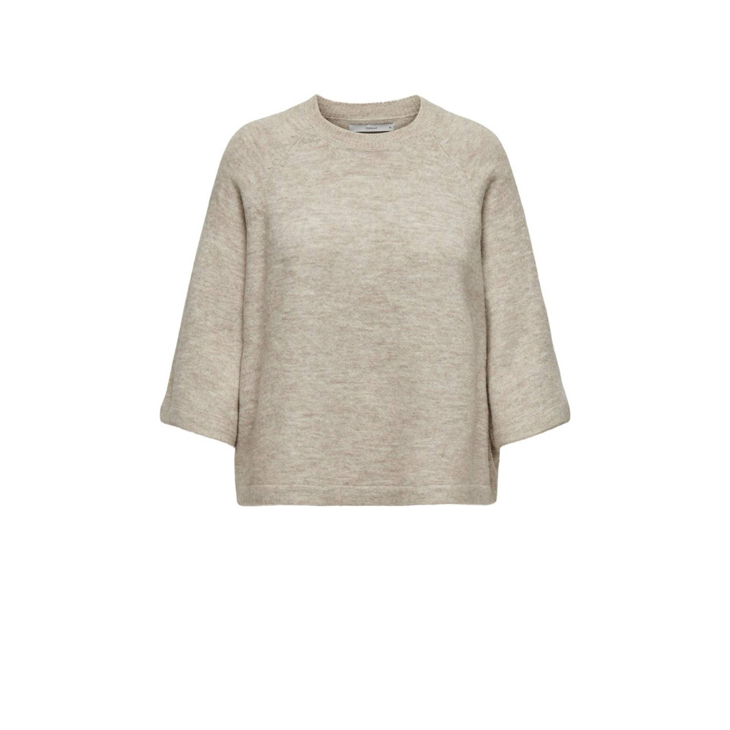 Only Simoni Trui Gebreid Pumice Stone Melange Beige Dames