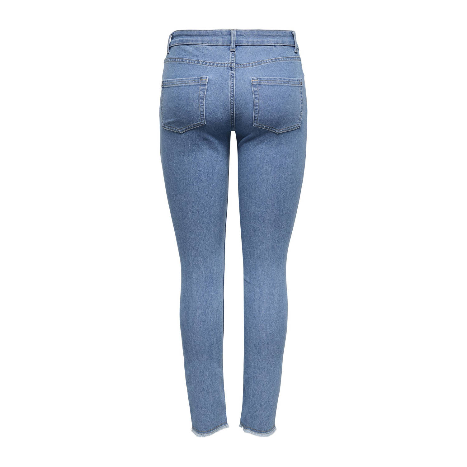 ONLY regular waist skinny jeans light blue denim