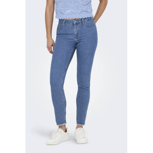 ONLY regular waist skinny jeans light blue denim afbeelding