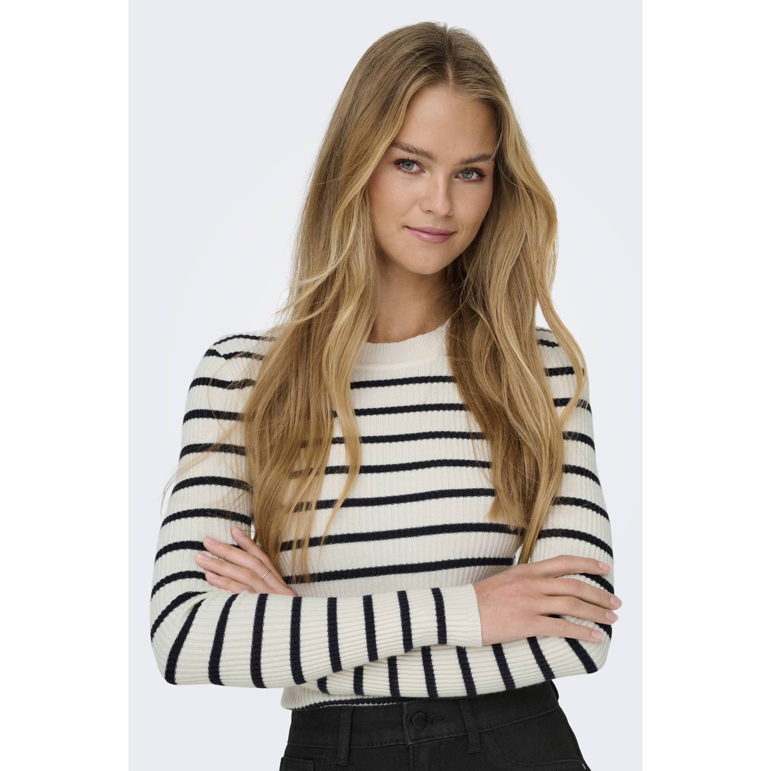 Only Gebreide trui ONLLOUISA L S PULLOVER KNT NCA