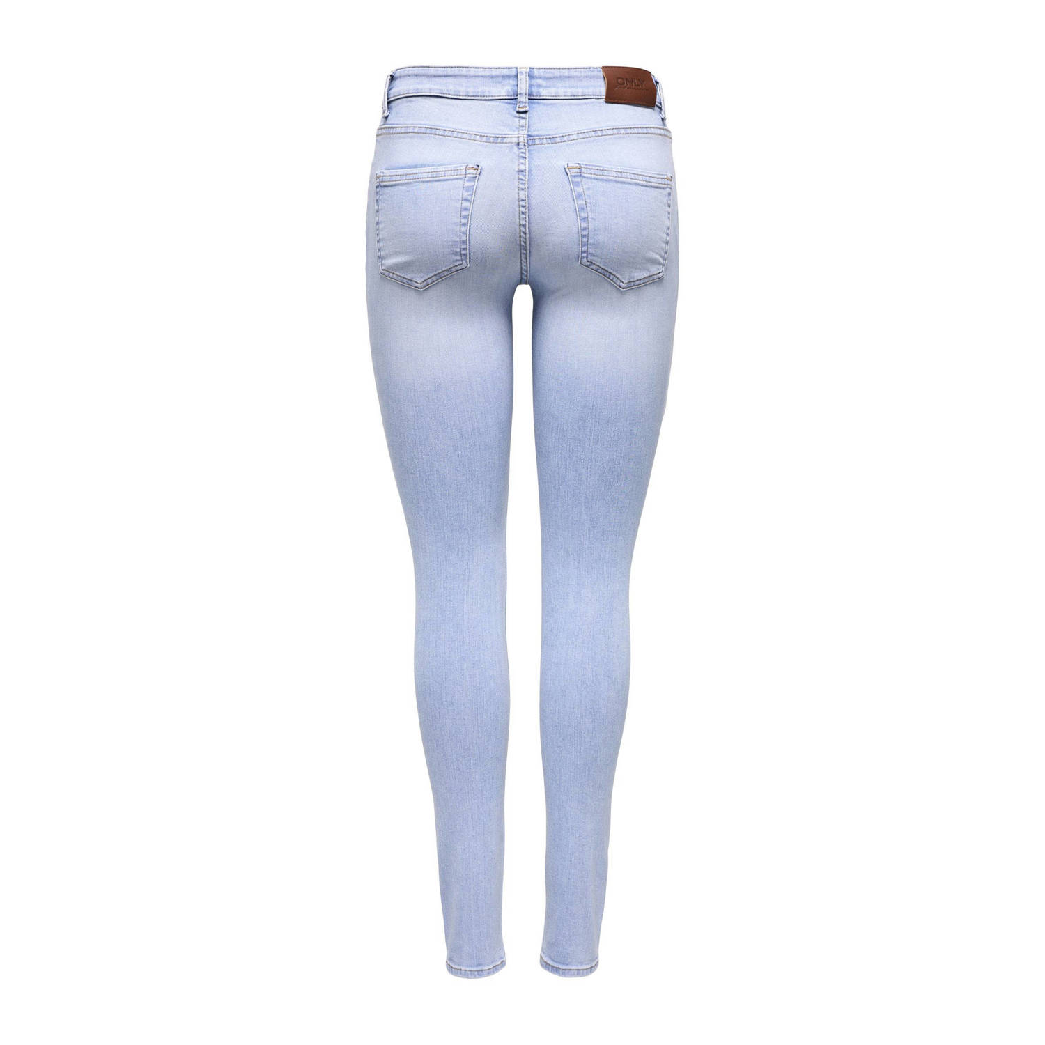ONLY regular waist skinny jeans light blue denim