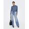 ONLY low waist wide leg jeans light blue denim
