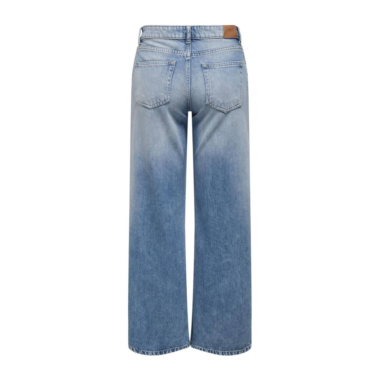 ONLY low waist wide leg jeans light blue denim