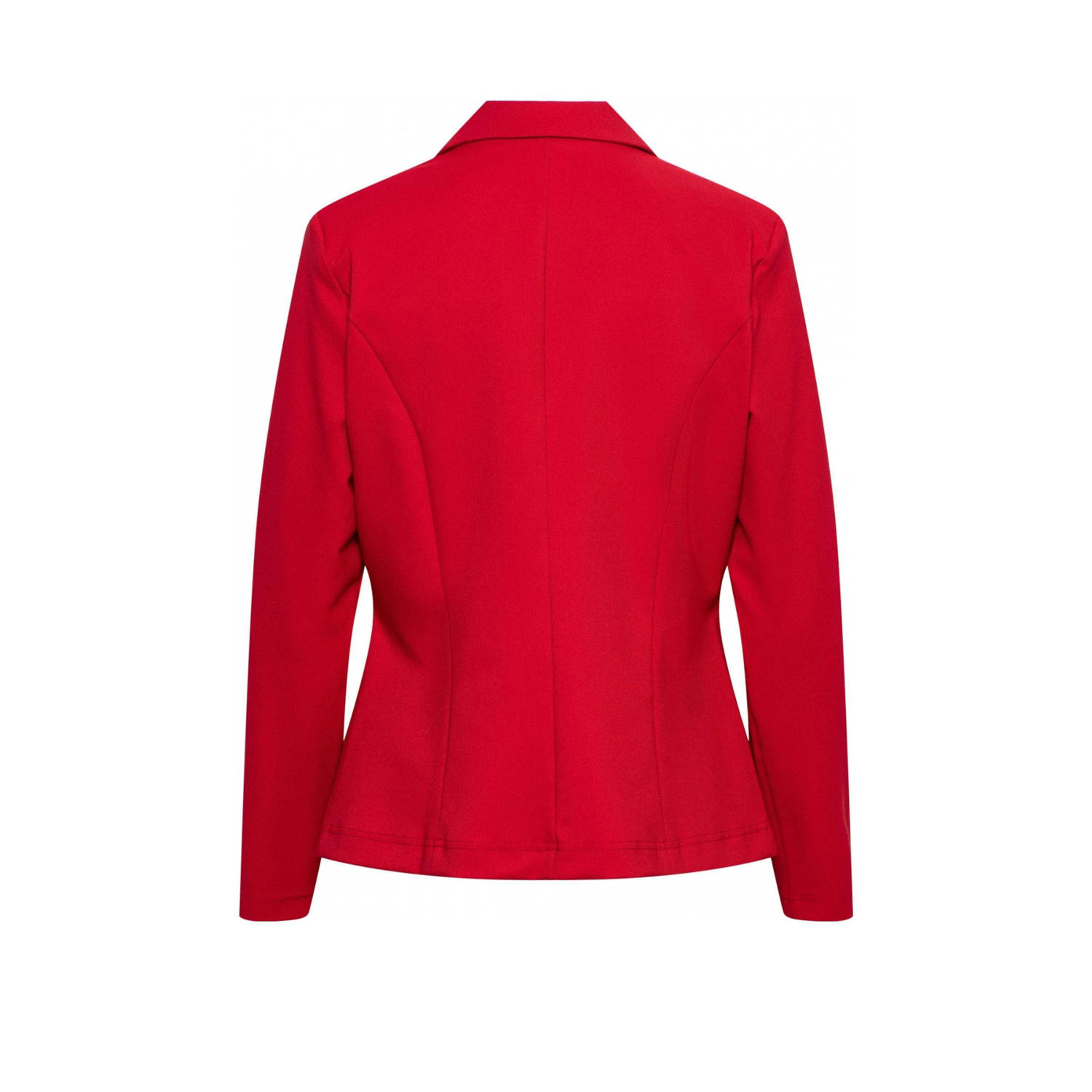&Co Woman rechtvallende blazer PHILEINE COMFORT TWILL rood