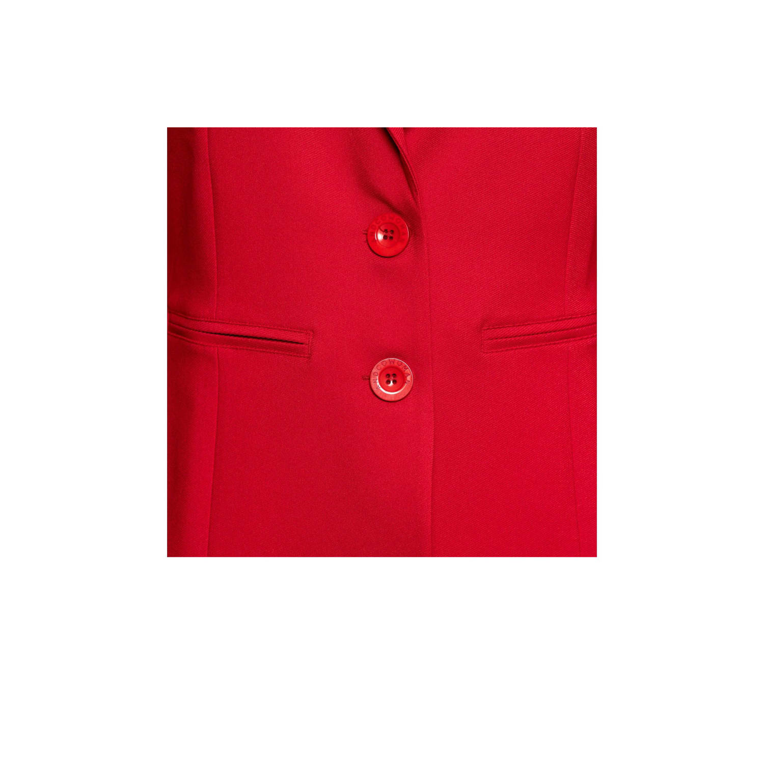 &Co Woman rechtvallende blazer PHILEINE COMFORT TWILL rood