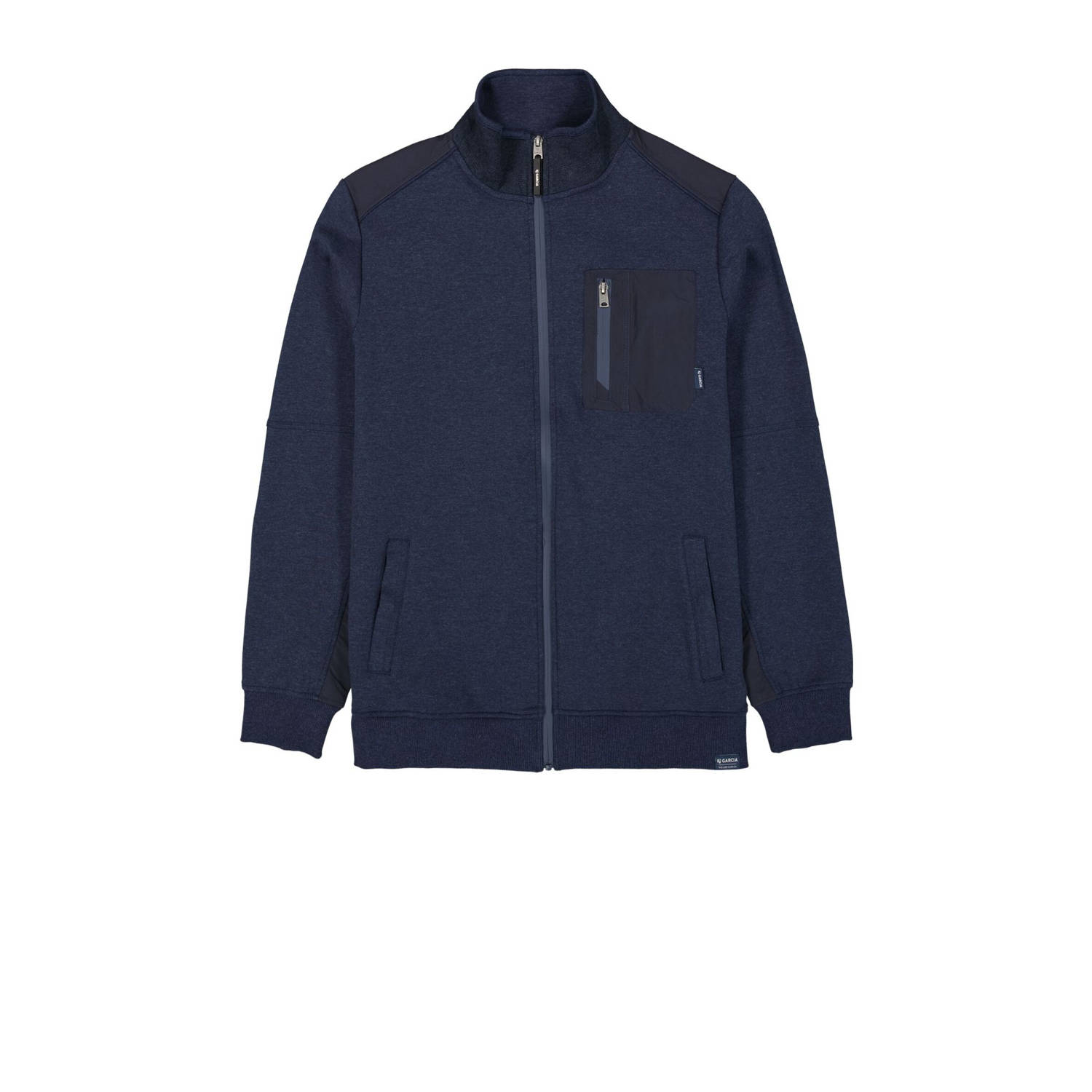 Garcia gebreide trui blauw