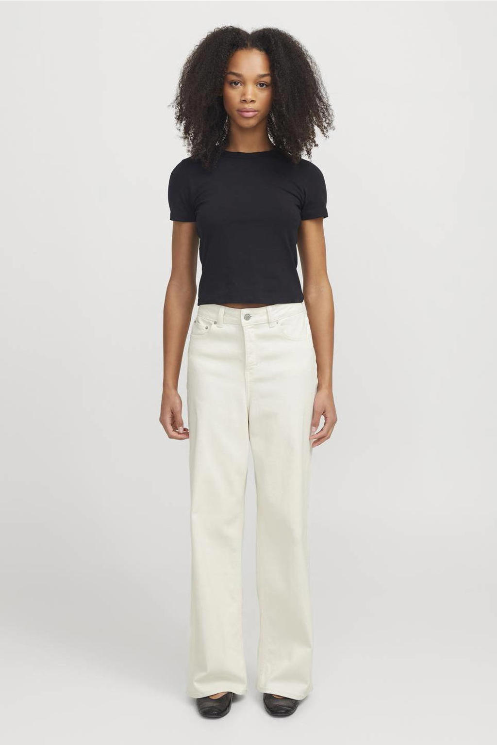 JJXX high waist wide leg jeans wit