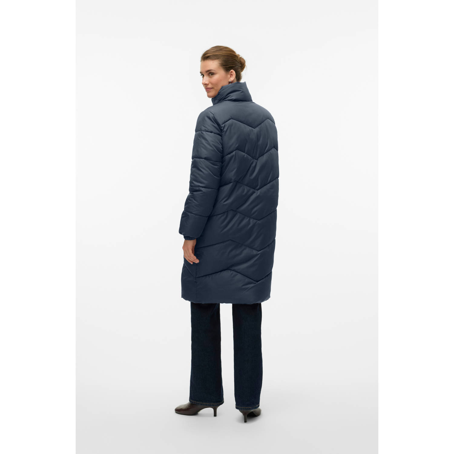 VERO MODA gewatteerde jas donkerblauw