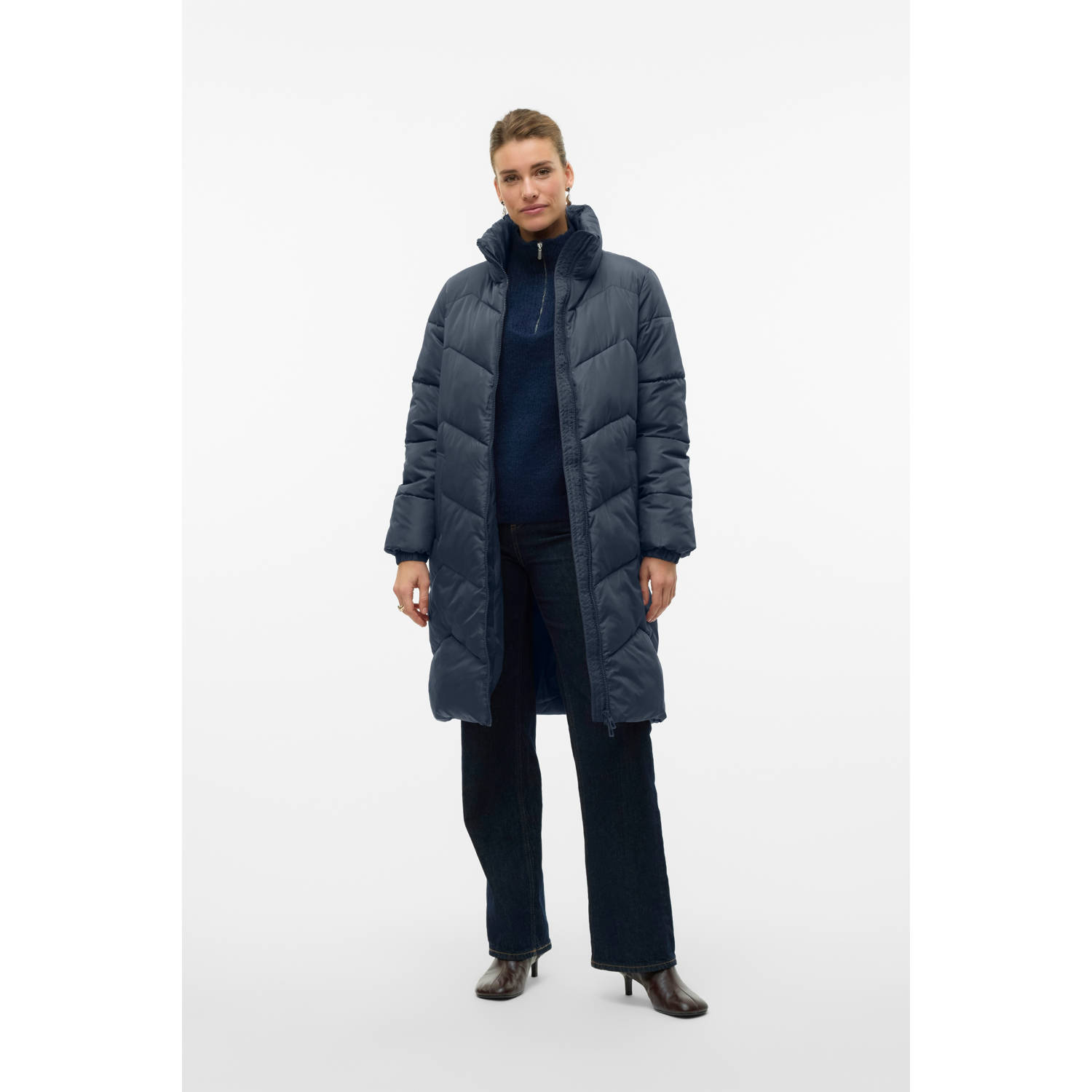 VERO MODA gewatteerde jas donkerblauw