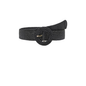raffia riem ONLLARISA zwart