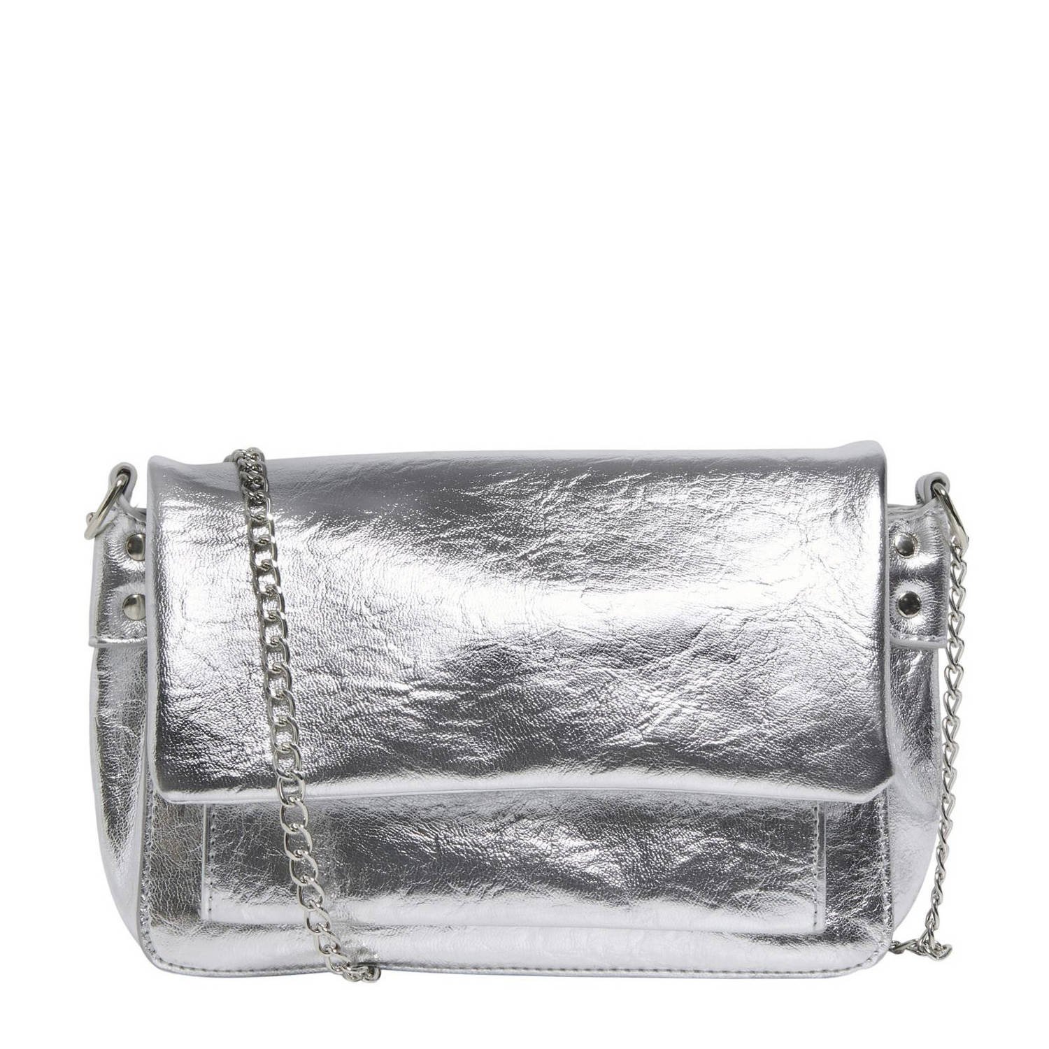ONLY crossbody tas ONLJEANNIE zilverkleurig