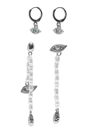 oorbellen ONLGAMZE - zilverkleurig (set van 2)
