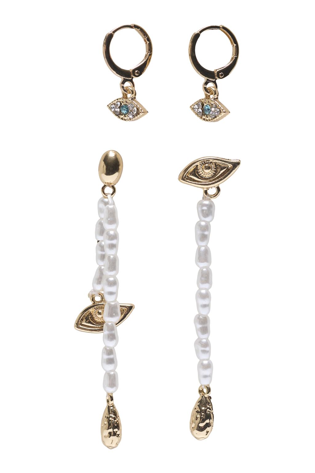 ONLY oorbellen ONLGAMZE - goudkleurig (set van 2)