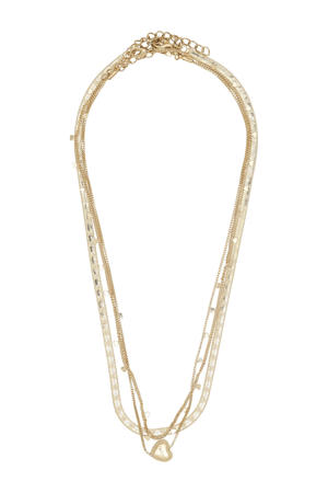 ketting ONLDOLLEE - set van 3 goudkleurig