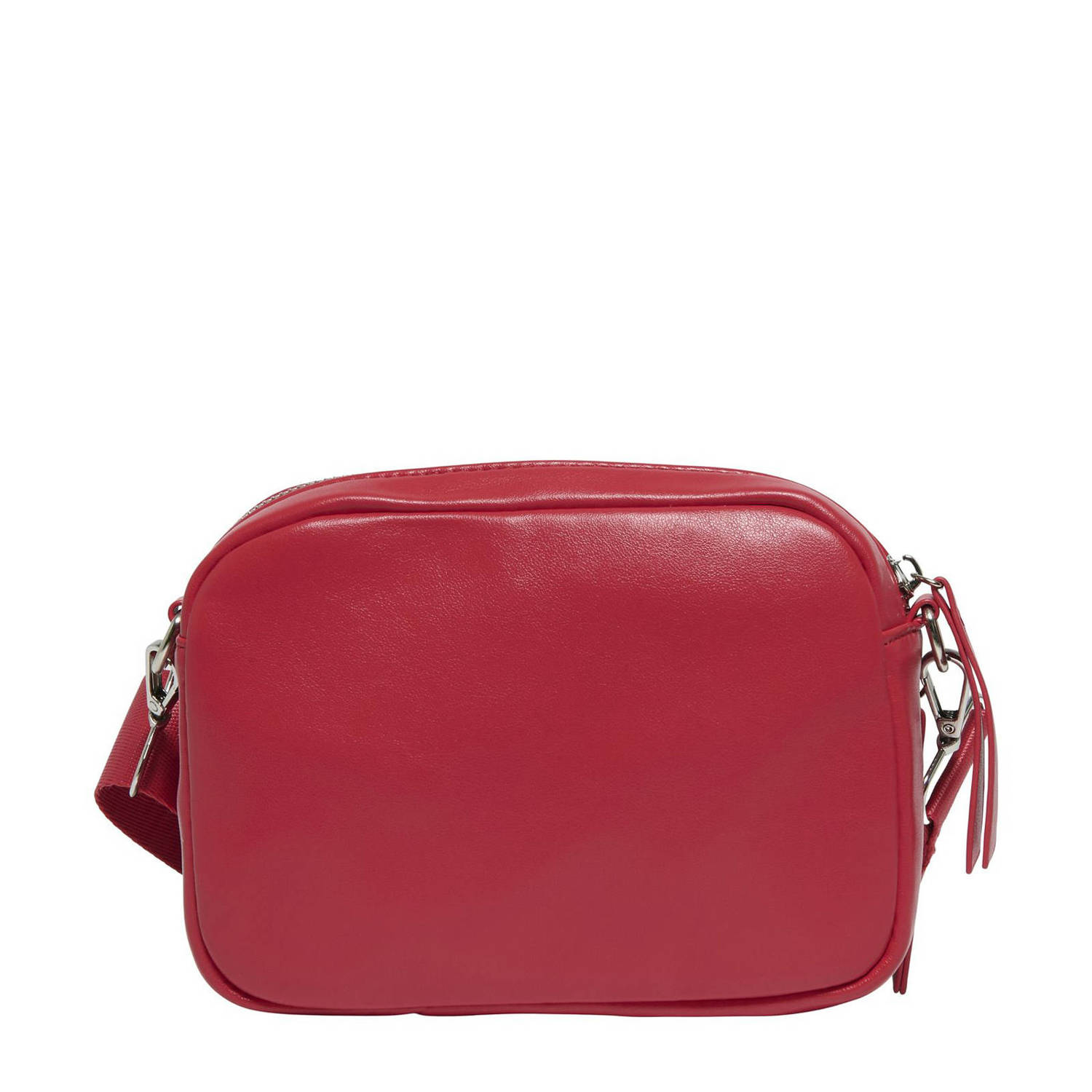 ONLY doorgestikte crossbody tas ONLPOPPY rood