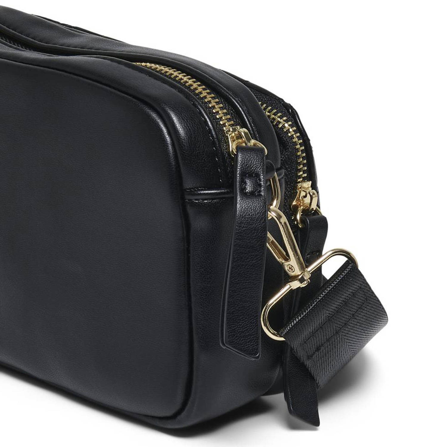 ONLY doorgestikte crossbody tas ONLPOPPY zwart