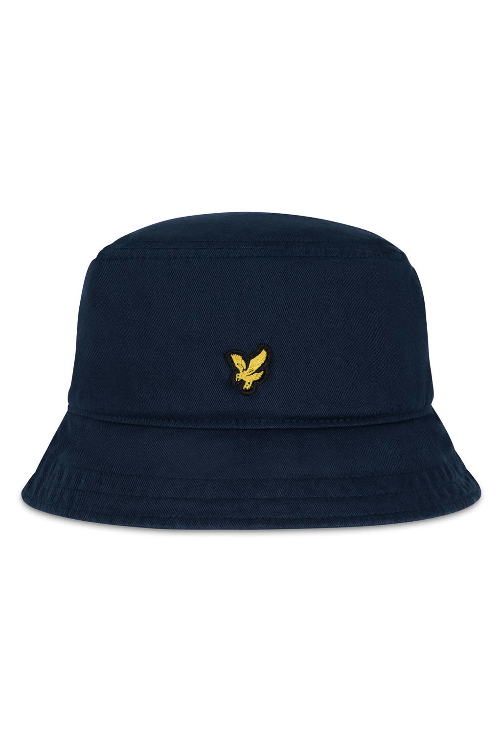 Lyle & Scott bucket hat met logo donkerblauw