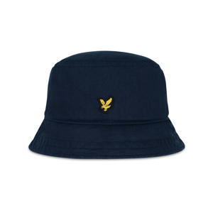 bucket hat met logo donkerblauw
