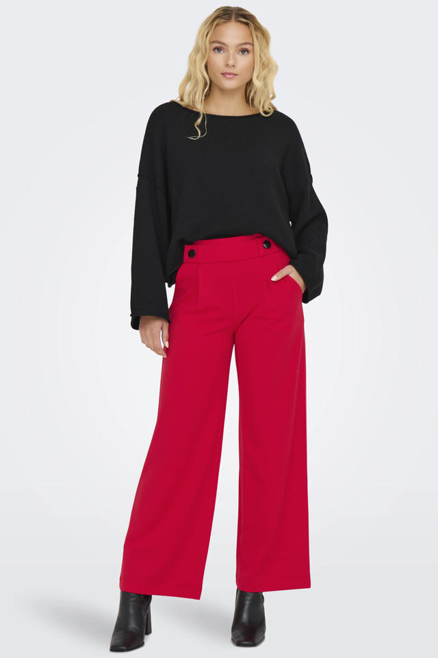 JACQUELINE De YONG Pantalone Donna Gamba Larga – Modello JDYGEGGO, Vita Elastica Media, Chiusura Con Bottone - 2