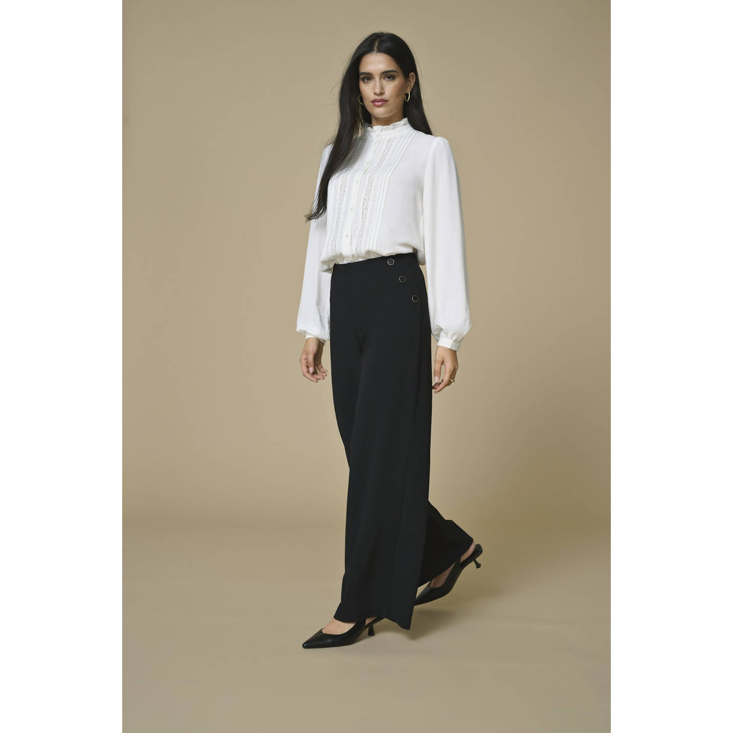 JDY straight fit broek zwart