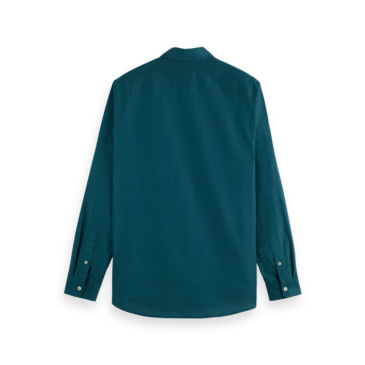 Scotch & Soda casual overhemd donkergroen