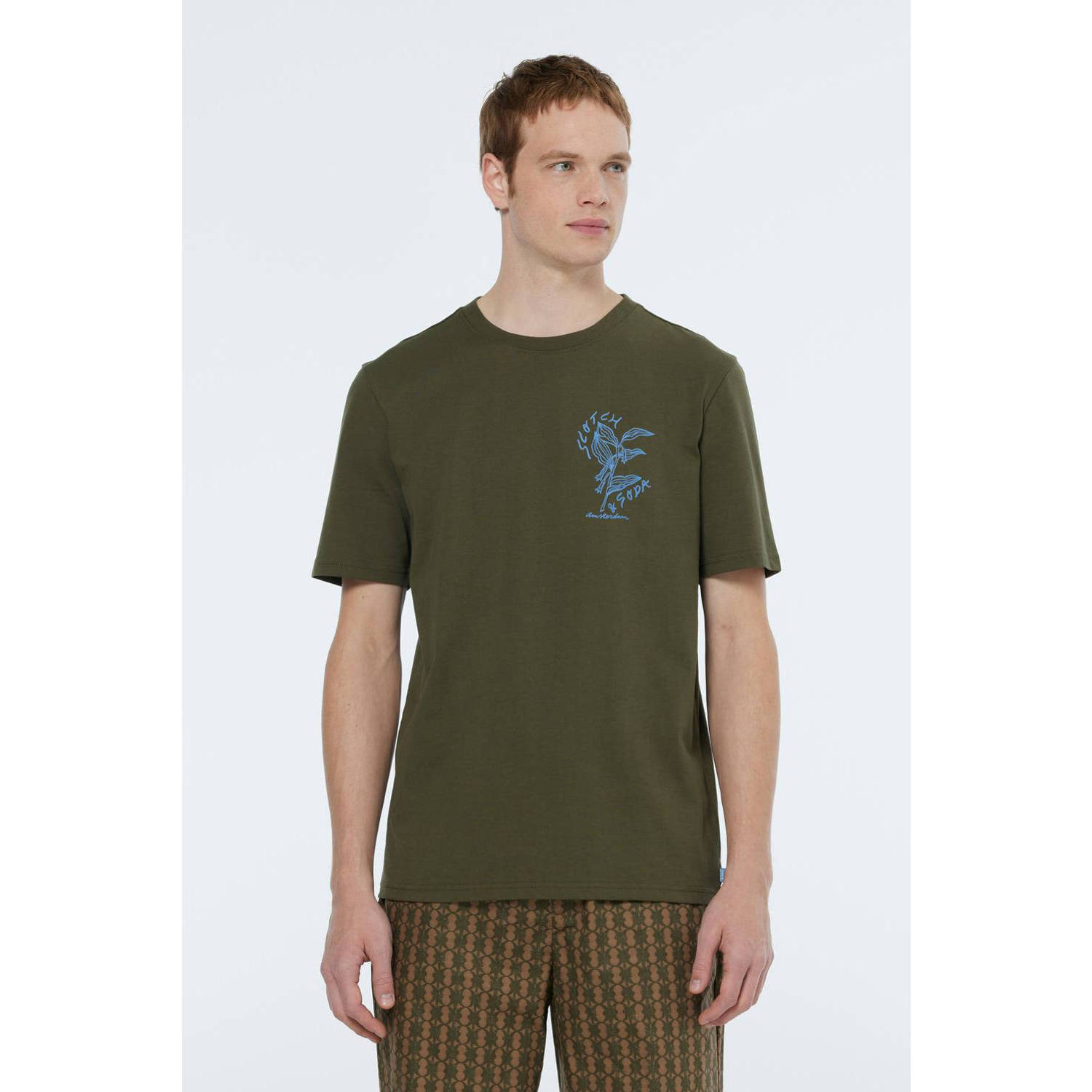 Scotch & Soda Left Chest Artwork Shirt Heren