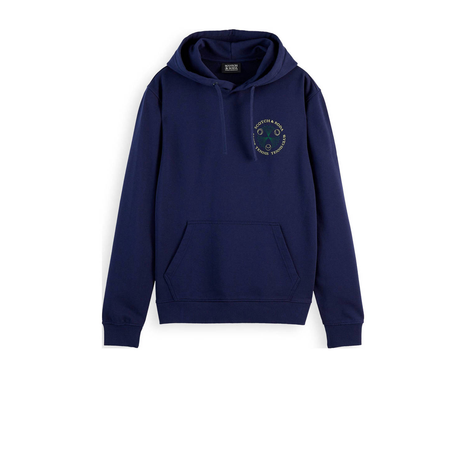 Scotch & Soda Artwork Hoodie Sweatshirt Blue Heren