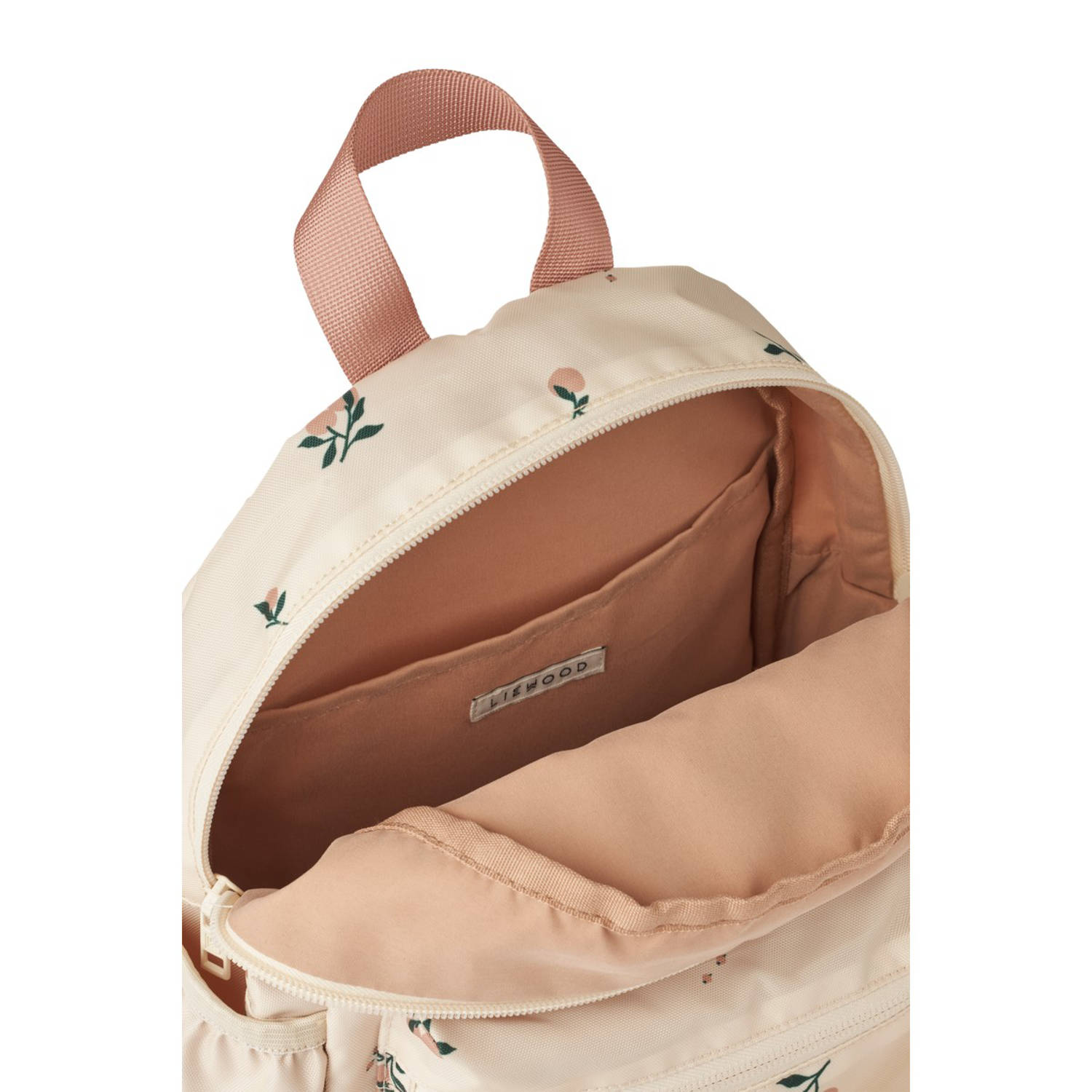 Liewood rugak met all over print beige roze