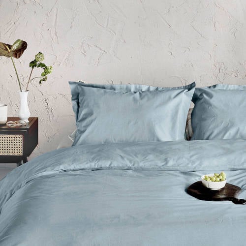 Walra percaline dekbedovertrek lits-jumeaux blauw (240x220 cm) - Blauw