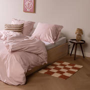 thumbnail: Dindi Home katoenen dekbedovertrek lits-jumeaux roze met ruffles (240x220 cm)