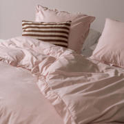 thumbnail: Dindi Home katoenen dekbedovertrek lits-jumeaux roze met ruffles (240x220 cm)