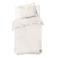 Dindi Home katoenen dekbedovertrek 1-persoons ecru met ruffles (140x220 cm)