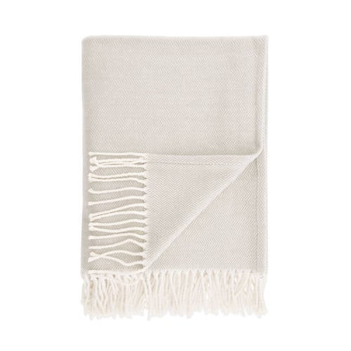 Walra katoenen plaid zand (130x170 cm) afbeelding