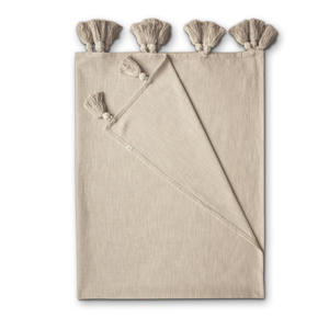 katoenen plaid beige (130x170 cm)