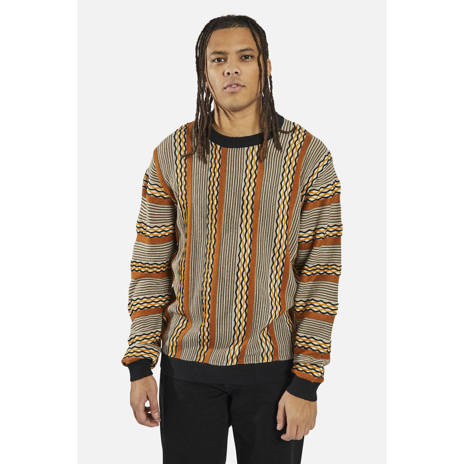 Redefined Rebel trui oranje fijn gebreid