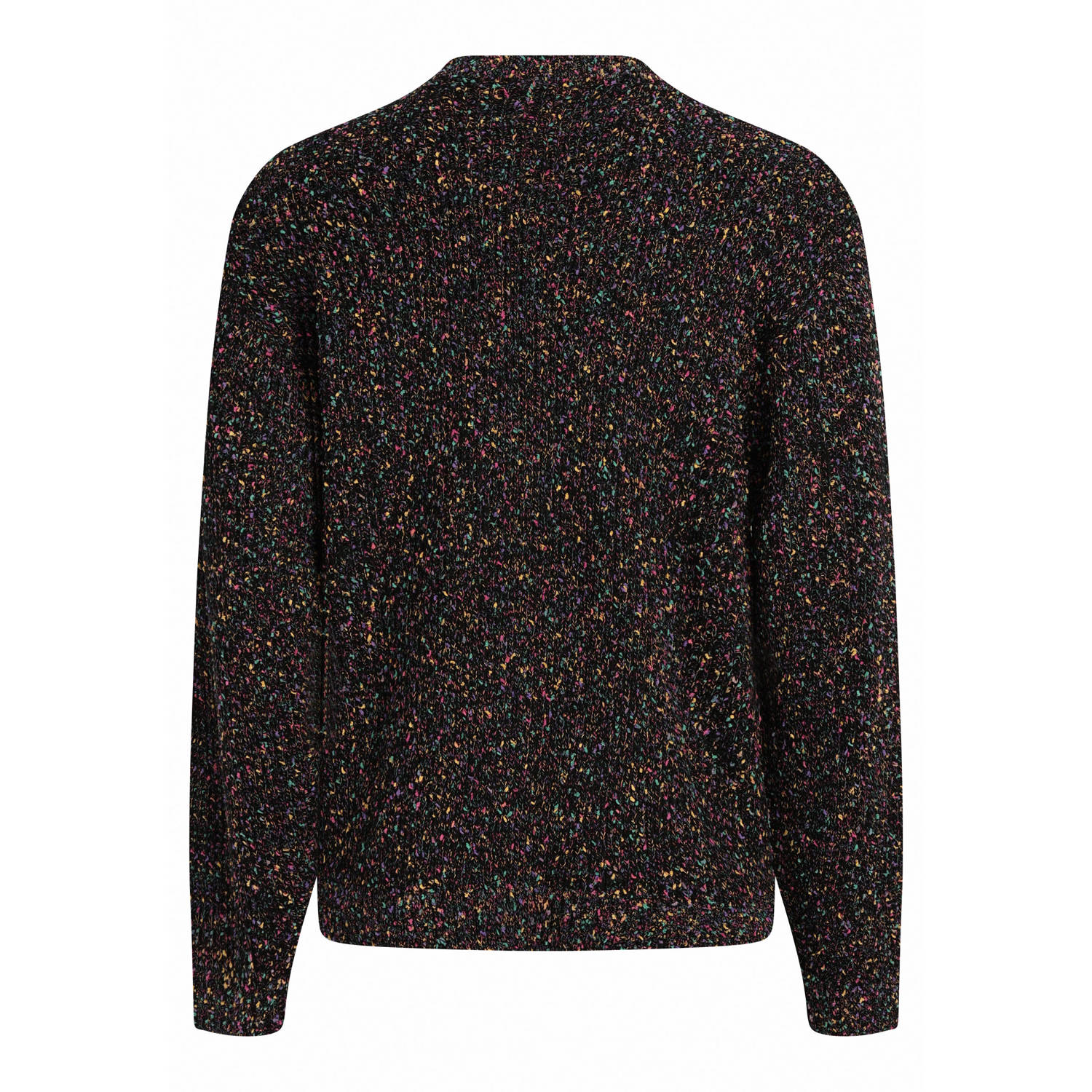 Redefined Rebel trui zwart grof gebreid