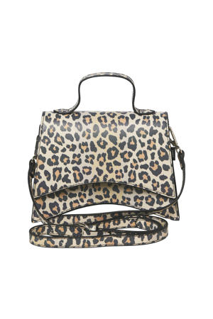  crossbody tas met panterprint JXSANTAANA bruin