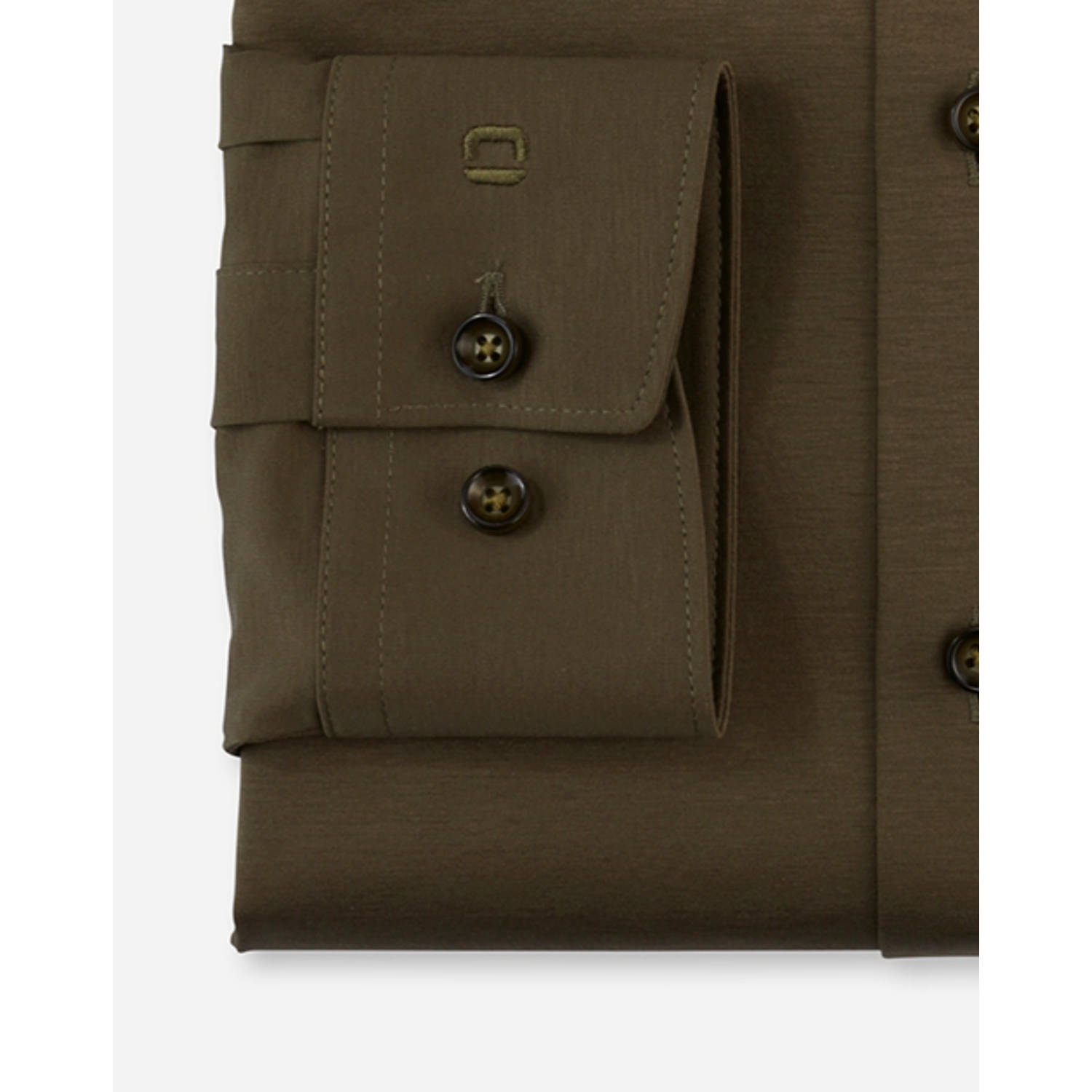 Olymp zakelijk overhemd 24 7 Luxor modern fit bruin